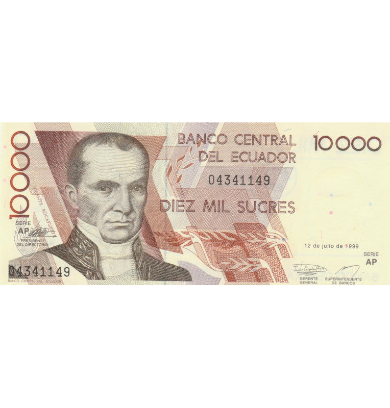 Ecuador 10.000 Sucres 1999 Pick 127e